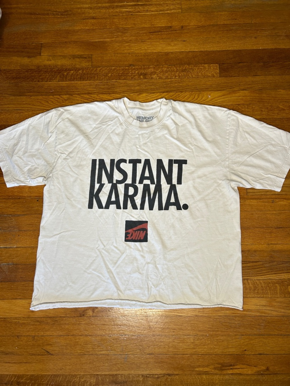 Instant Karma Short Sleeve Graphic Tee - White